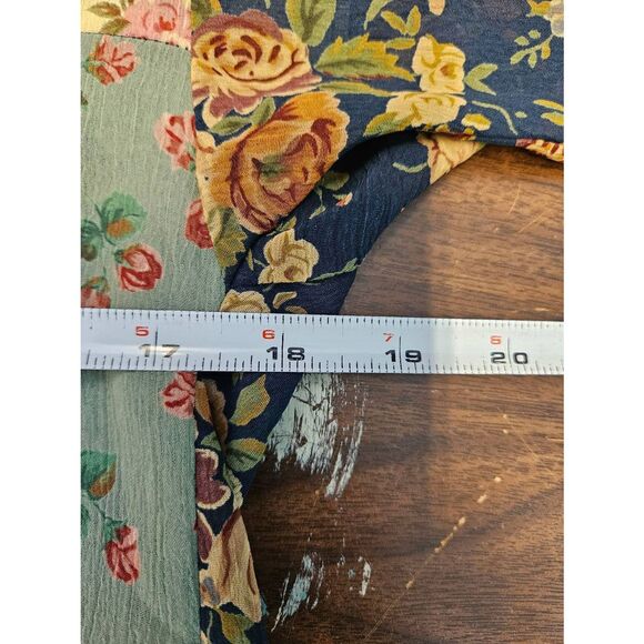Liz Sport Vintage 90's Sheer Floral Maxi Skirt Shirt Set Size 8P - Picture 7 of 11